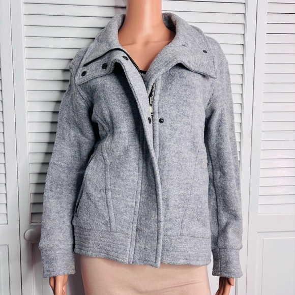 BANANA REPUBLIC Gray Cocoon Zip Jacket Size XS - Picture 4 of 10
